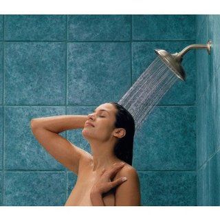 Moen 21007SRN Vitalize Rainshower Shower Head Only with 1/2 Inch Connection, Spot Resist Satin Nickel   Fixed Showerheads  