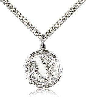 Sterling Silver St. Cecilia Pendant Jewelry