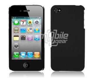 VMG For Apple iPhone 4/4S Cell Phone Hard Case Cover   Black Ultra Thin Premium Hard 1 Pc Plastic Snap On Clip On Case Cover [by VanMobileGear] Cell Phones & Accessories