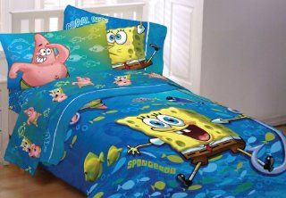 Spongebob Squarepants Fish Swirl 4pc Twin Bedding Set   Childrens Bedding Collections
