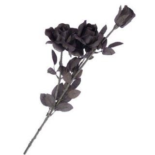 Accessory Decoration Dead Black Long Stem Roses Bouquet Clothing