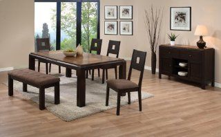 Comfortable Fabric Seat Bench with Wooden Legs #Ad 91622 (Only the Bench in the Picture)   Dining Room Furniture Sets