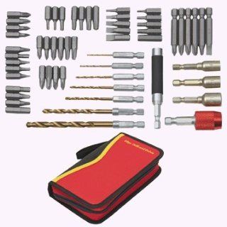 Harbor Freight Tools 58 Piece Drill and Driver Bit Set   Jobber Drill Bits  