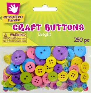 Fibre Craft   Creative Hands 143801E Craft Buttons, Assortment