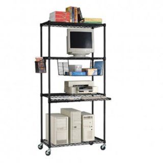 OFM Lan Station, 36 by 18 by 72 Inch, Black   Office Workstations