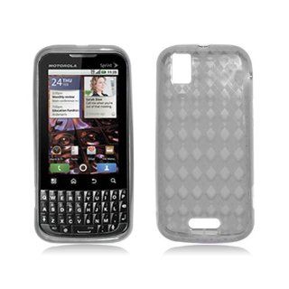 Clear Gray Smoke Flex Cover Case for Motorola XPRT MB612 Cell Phones & Accessories