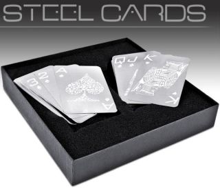 Nevada Stainless Steel Playing Cards      Unique Gifts
