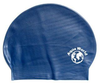 Navy Blue Latex Swim Cap  Fitness Swim Caps  Sports & Outdoors