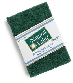 Natural Value Scouring Pads    2 Pads Each Health & Personal Care