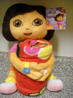 Dora the Explorer 12" Pillow Buddy and Throw Blanket Set Toys & Games