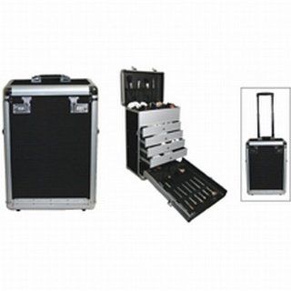 City Lights Maxi Lockable Aluminum Case on Wheels, Silver  Makeup Travel Cases And Holders  Beauty