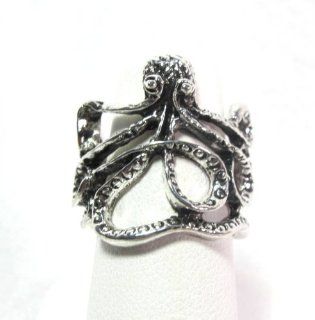 Octopus Ring   Silver  Hair Clips  Beauty