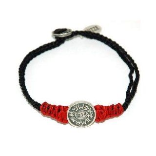 Black & Red Protection Against Evil Eye Solomon Seal Bracelet for Men Jewelry