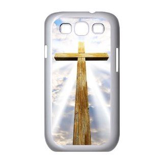 Samsung Galaxy S III S3 White KW215 Hard Back Case Cover Cross Against Sunny Sky Cell Phones & Accessories