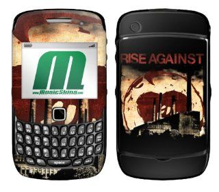 MusicSkins, MS RISA40044, Rise Against   Smokestacks, BlackBerry Curve (8520/8530), Skin Cell Phones & Accessories