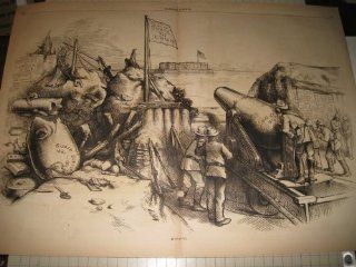 1876 HW Thomas Nast Engraving "The Solid South Against The Union"  Prints  