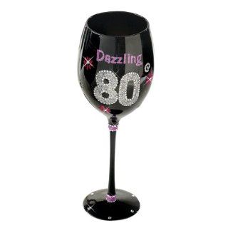 80 Dazzling Wine Glass Black  