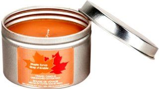 Real Maple Syrup Almost Edible Travel Tin Candle with Cotton Wick 22 Hour Burn Time   Scented Candles