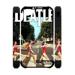 Like the Beatles Gymnastics Iphone 4 4S Across Street Dual Cover Case Cell Phones & Accessories