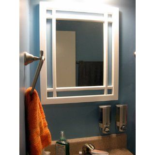 Elegant Home Fashions Neal Collection Framed Mirror, White   Wall Mounted Mirrors
