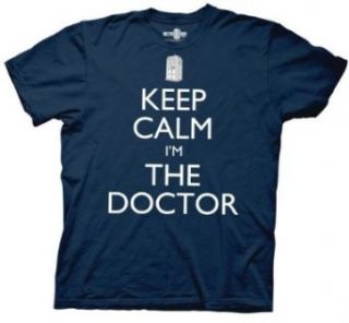 Doctor Who Keep Calm I'm the Doctor Men's T shirt Clothing