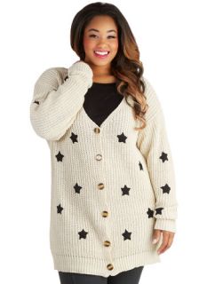 Moseying Meetings Cardigan in Oatmeal   Plus Size  Mod Retro Vintage Sweaters