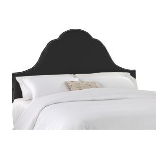Skyline Furniture Clybourn Black Queen Textured Cotton Headboard