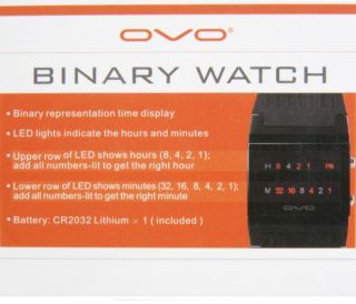 OVO Binary Watch      Gifts For Him