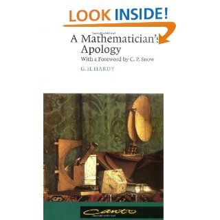 A Mathematician's Apology (Canto Classics)   Kindle edition by G. H. Hardy, C. P. Snow. Professional & Technical Kindle eBooks @ .