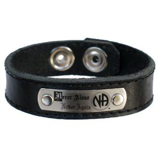 Never Alone Never Again Leather Bracelet Jewelry