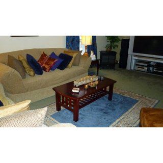 American Furniture Alliance Stanford Mission Coffee Table, Honey Oak  