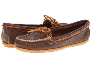 Minnetonka Boat Moc Womens Moccasin Shoes (Brown)