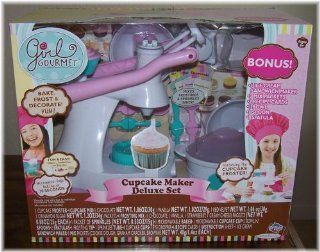 Girl Gourmet Cupcake Maker Deluxe Set with Bonus Ice Cream Sandwich Maker also Includes 4 Cupcake Mixes, 4 Frosting Mixes plus lots more Toys & Games