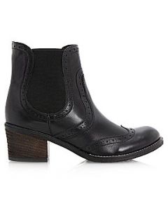 Dune Prets brogue shoes chelsea boots Black Leather