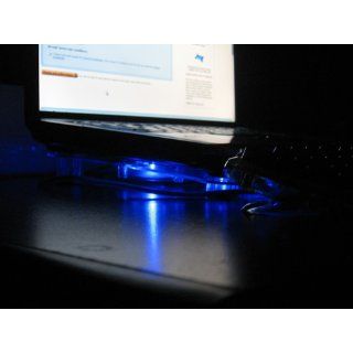 eForCity USB Notebook Laptop Cooler Cooling Pad 3 Fan+Blue Led Computers & Accessories