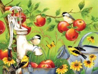 Among the Apples 500pc Jigsaw Puzzle by Jane Maday Toys & Games