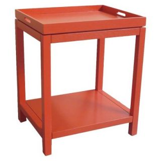 Accent Table Threshold Tray Top Table   Orange