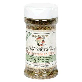 FungusAmongUs Organic Mushroom Melange Seasonings, Mediterranean Blend, 0.75 Ounce Units (Pack of 4)  Mixed Spices And Seasonings  Grocery & Gourmet Food