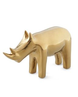 Golden Rhino Sculpture   Dwell Studios by Global Views