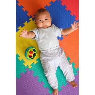 24 Sq. Ft. (set of 24 + borders) 'We Sell Mats' Anti Fatige Interlocking EVA Foam Flooring Set of six Multi Color Tiles Each 12"x12"x3/8" Thick  Toys And Games  Baby