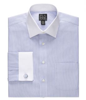 Traveler Tailored Fit White Spread Collar, White French Cuff Dress Shirt JoS. A.