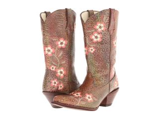 Durango Crush 12 Floral Embroidered Boot Cowboy Boots (Brown)