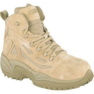 Reebok Rapid Response 6 Inch Composite Toe Zip Boot   Desert Tan, Size 10 1/2,
