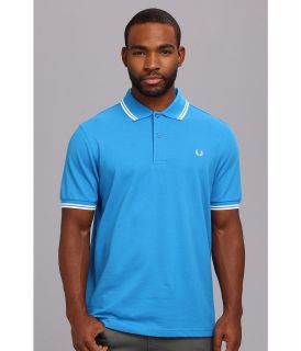 Fred Perry Twin Tipped Fred Perry Polo Mens Short Sleeve Pullover (Blue)