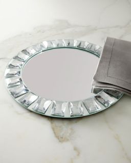 Jeweled Mirror Charger Plate