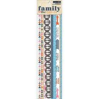 Family Stories Die cut Cardstock Borders 20/pkg   4 With Glitter