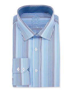 Ombre Stripe Dress Shirt, Blue