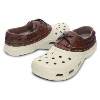 crocs Men's Islander Sport Boat Shoe,Hazelnut/Stucco,8 M US Shoes