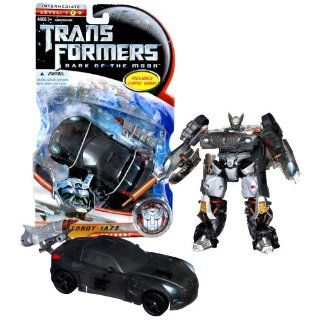 Hasbro Year 2010 Transformers Movie Series 3 "Dark of the Moon" Deluxe Class 6 Inch Tall Robot Action Figure   Autobot JAZZ with Telescoping Lance and Spoiler that Becomes Shield (Vehicle Mode Pontiac Solstice) Toys & Games