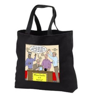 Halloween   Zombie Whose Line is it Anyway   Black Tote Bag 14w X 14h X 3d Shoes